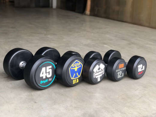 Набор обрезиненных гантелей Aerofit 40-50 кг (5 пар) - фото 5