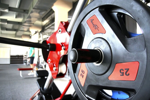 Олимпийский обрезиненный диск Aerofit 2,5 кг, черно-синий - фото 4