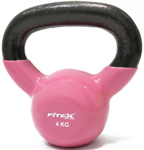 Гиря в виниловой оболочке Fitex Pro, 4 кг