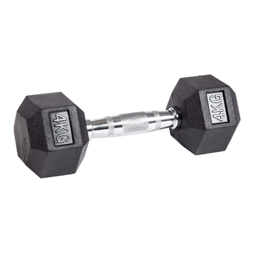 Гантель гексагональная обрезиненная ZSO, 4 кг