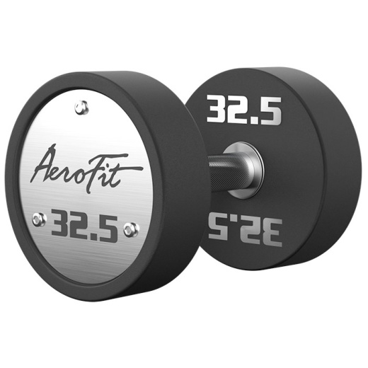 Набор полиуретановых гантелей , 27,5-37,5 кг, 5 пар AeroFit AFPUDB27.5-37 - фото 3