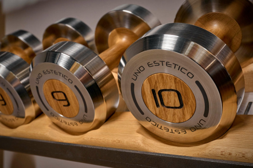 Сет гантелей 1-10 кг. UNO ARGENTO Uno Estetico UN-1600