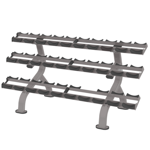 Стойка для гантелей, 3 полки Smith DR-027