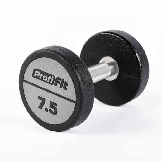 Гантельный ряд полиуретановый LEVEL (шаг 2,5 кг, 10 пар) 2,5-25 кг Profi-Fit