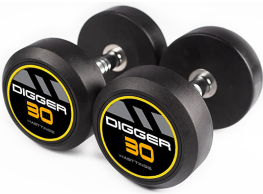 Комплект обрезиненных гантелей (5 пар) Hasttings Digger HD51D2A-27,5-37,5