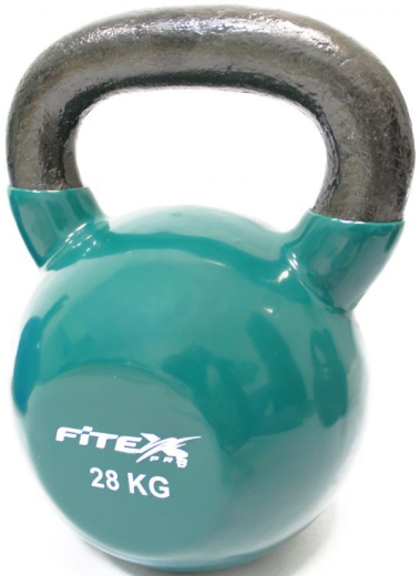 Гиря в виниловой оболочке Fitex Pro, 28 кг - фото 1