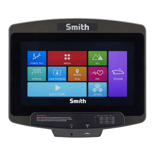 Горизонтальный велотренажер Smith RCB570 c экраном iSmart 15,6"