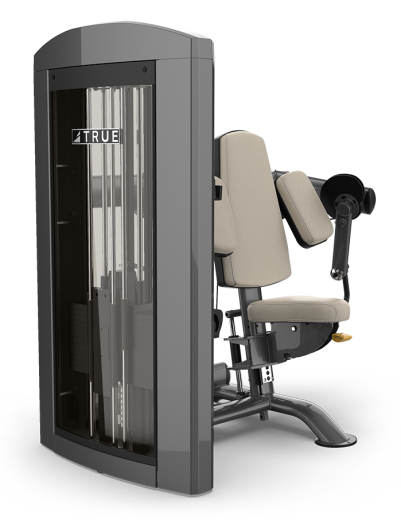 Сгибание на бицепс, стек 145 кг. True SPL-0600HP