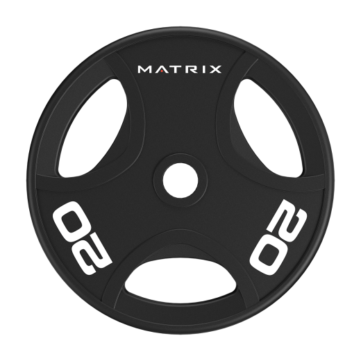 Диск обрезиненный 20 кг. Matrix MAC-20RUB-GP - фото 1