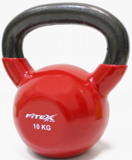 Гиря в виниловой оболочке Fitex Pro, 10 кг