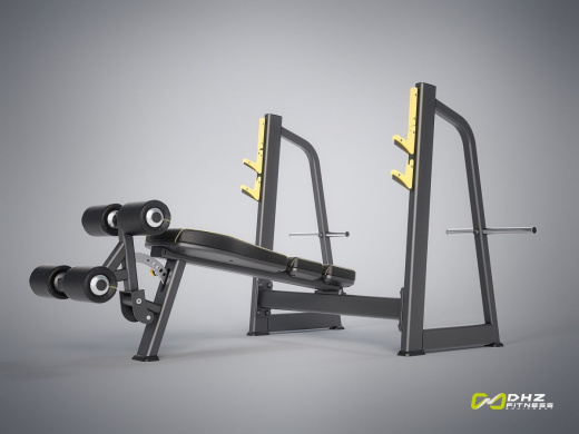Скамья-стойка для жима под углом вниз DHZ E-1041В