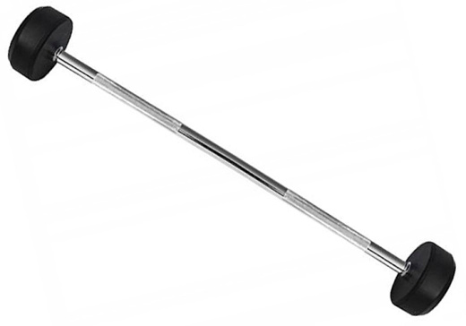 Комплект прямых фиксированных обрезиненных штанг (5 шт.) от 10 до 30 кг. UFC HD51G2A-10-30