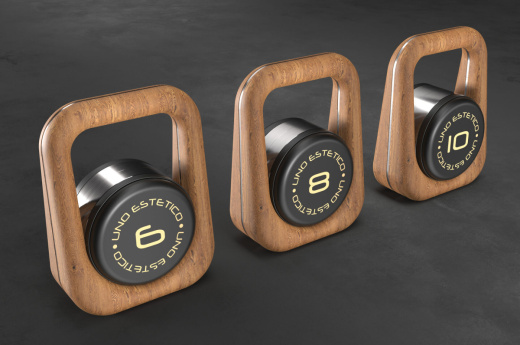 Гиря 8 кг. с кожаной накладкой UNO BRIO Uno Estetico UN-1708