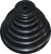 Диск обрезиненный, черный Classic D-26, 0,5 кг. Profi-Fit - фото 2