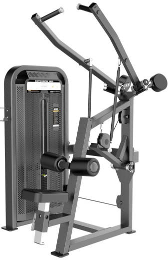 Тяга сверху, вертикальный блок. Стек 109 кг. DHZ E-5035