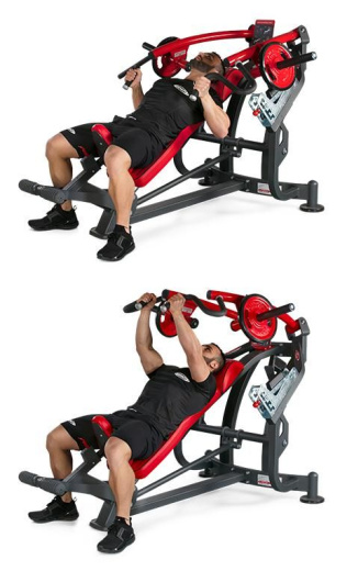 Жим от груди в наклоне (скамья, базовая) Panatta 1HP533B