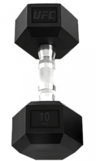 Гантель шестигранная 10 кг. UFC UHA-69711