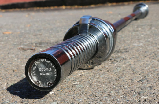 Гриф для штанги, усиленный, сложный, D-50, L2200, до 500 кг, олимпийский замок 2x2,5 кг. Profi-Fit