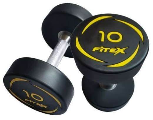 Комплект полиуретановых гантелей 27,5-37,5кг (5 пар) Fitex FTX-416