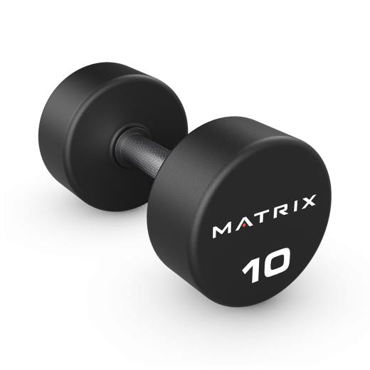 Гантели обрезиненные 4 кг. Matrix MAC-04RUB-DB-RS - фото 2