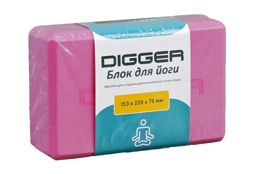Блок для йоги черный Hasttings Digger HD22E1-RR
