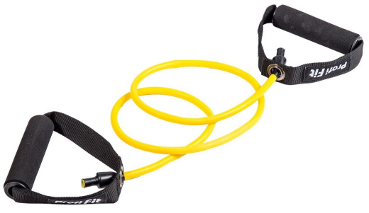 Эспандер трубчатый Profi-Fit, желтый, сопротивление 3,5 кг Эспандер трубчатый Profi-Fit, желтый, сопротивление 3,5 кг