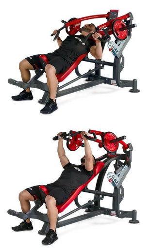 Жим от груди в наклоне (скамья, базовая) Panatta 1HP533B