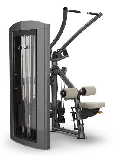 Верхняя тяга с независимыми рычагами, стек 145 кг. True SPL-1100HP