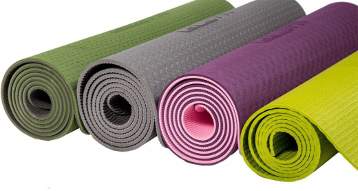 Коврик для йоги и фитнеса Profi-Fit, 6 мм, Проф (зеленый-серый) Коврик для йоги и фитнеса Profi-Fit, 6 мм, Проф (зеленый-серый)