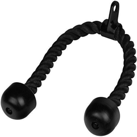 Ручка канатная с резиновым наконечником Fitex Pro CT509