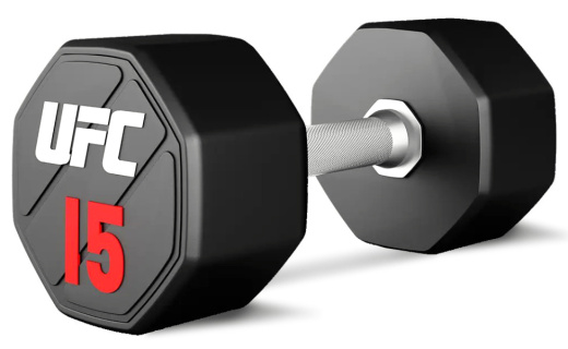 Комплект премиальных полиуретановых гантелей от 12 до 30 кг. (10пар) UFC-DBPU-8310-8319