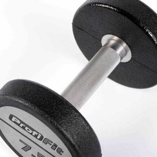 Гантельный ряд полиуретановый LEVEL (шаг 2,5 кг, 10 пар) 2,5-25 кг Profi-Fit